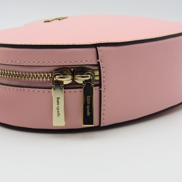 💖 Kate Spade New York Love Shack Heart Crossbody – Pink Saffiano Leather 💖 - Picture 3 of 8